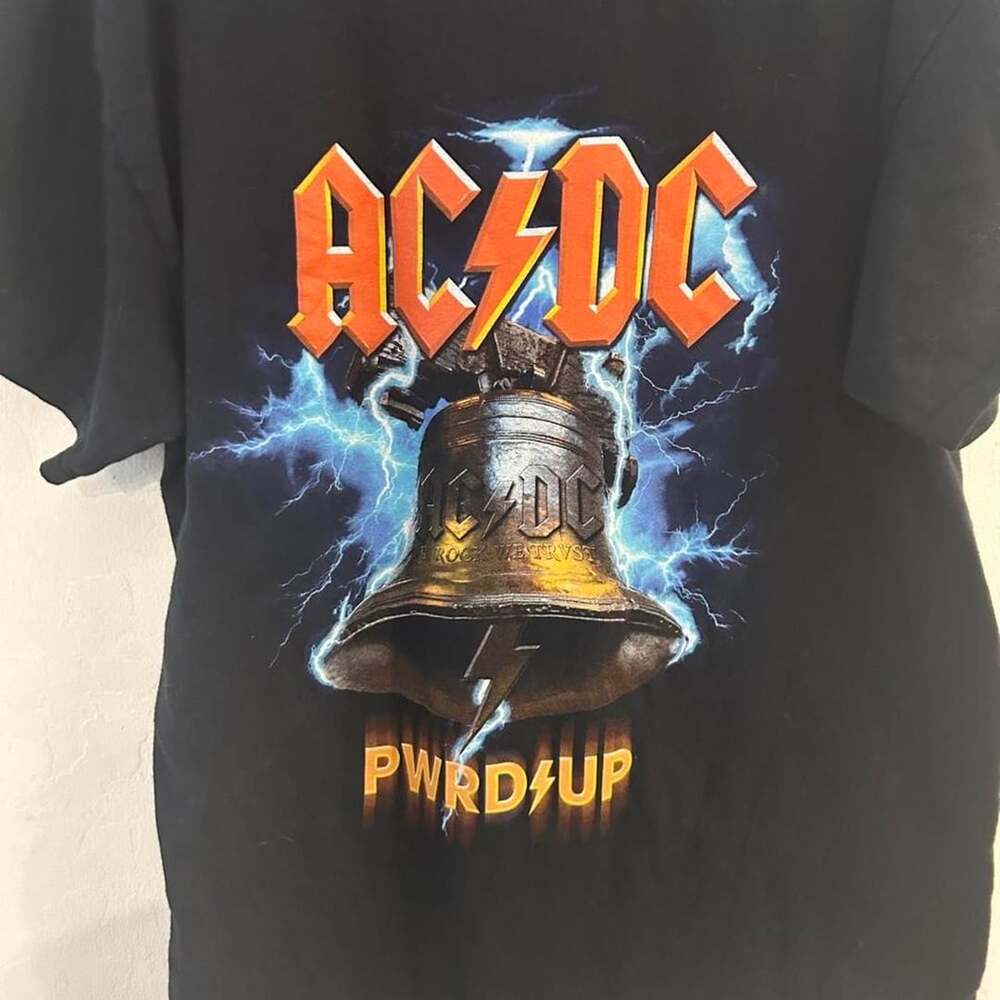 AC/DC PWR UP Tour 2025 Band T-Shirt Size XL Black